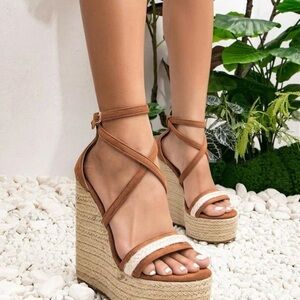 Brown Espadrille Sandals